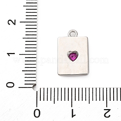 Латунные микро проложить кубического циркония подвески&nbsp;KK-F895-15P