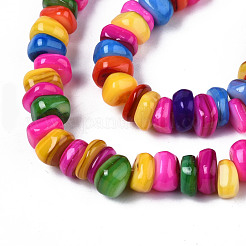 Fili di perle di conchiglia trochid naturale / trochus&nbsp;SHEL-S258-081