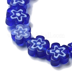 Ручной работы millefiori стеклянные бусины нитки&nbsp;LAMP-F035-09D