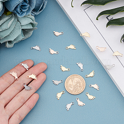 60 шт. 3-х цветные подвески из нержавеющей стали 304&nbsp;STAS-UN0029-45