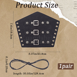 Регулируемый браслет из искусственной кожи&nbsp;AJEW-WH0010-51B