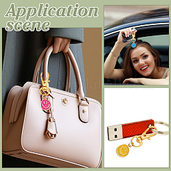 28 шт. 7 стиля подвесных украшений в виде улыбающегося лица из сплава с эмалью&nbsp;HJEW-ME00041