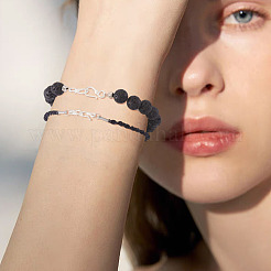 4 шт. 2 стиля застежек-крючков из стерлингового серебра&nbsp;STER-TA0001-47