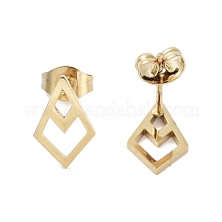 Boucles d'oreilles à tige en acier inoxydable 304 plaqué sous vide PVD pour femmes&nbsp;EJEW-A048-31G