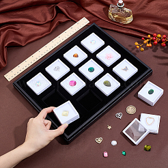 Подставки для украшений из акрила и искусственной кожи&nbsp;CON-WH0089-135A