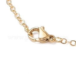 Collares colgantes con cuentas de vidrio de colores AB y cuentas de semillas hechas a mano con flores&nbsp;NJEW-MZ00084-04