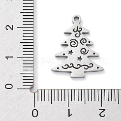 Pendentifs en acier inoxydable 304 anti-ternissement sur le thème de Noël&nbsp;LS-STAS-R003-04P-03