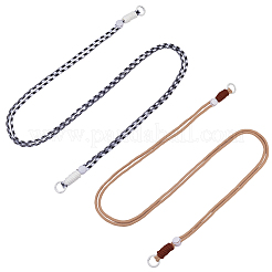 2 шт. 2-х цветные полиэстеровые ремешки для мобильных телефонов&nbsp;HJEW-GF0001-68B