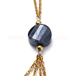 Collares de cuentas de acero inoxidable 304&nbsp;NJEW-H210-A-G