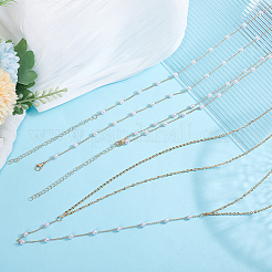 2 шт. 2 стиля цинковый сплав с АБС имитацией жемчуга цепочка для тела для женщин&nbsp;AJEW-HY0002-12