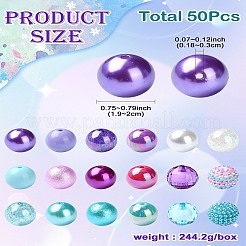 50 шт. акриловые бусины на морскую тематику&nbsp;OACR-CJ0001-68