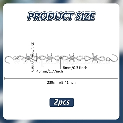 2 шт. сплав шипы обувь цепь&nbsp;AJEW-FG0004-50B