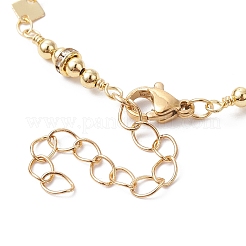 Fabrication de bracelets à maillons en laiton losange&nbsp;AJEW-JB01150-34