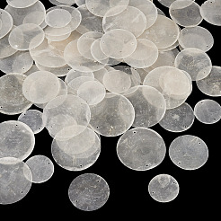 90 шт. 3 стиля натуральные подвески-соединители для дисков из ракушек Capiz&nbsp;BSHE-MB0001-01