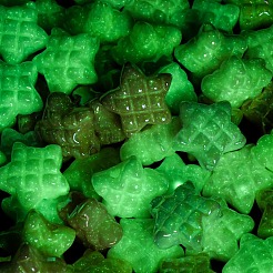 Светящиеся и УФ-покрытые непрозрачные акриловые бусины&nbsp;OACR-G052-08