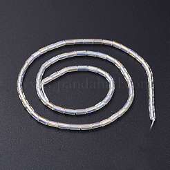 Стеклянные бусины с гальваническим покрытием &nbsp;X-EGLA-K014-B-AB01