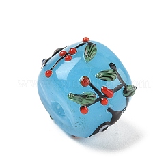 Бусины ручной работы в технике лэмпворк с неровностями&nbsp;LAMP-M025-01C