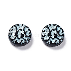 Черные непрозрачные акриловые бусины&nbsp;OACR-G016-35B