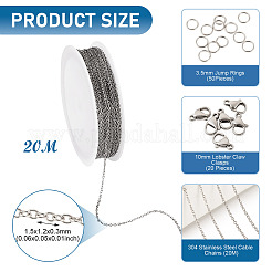 Наборы для самостоятельного изготовления цепей из нержавеющей стали 304&nbsp;DIY-PJ0001-42