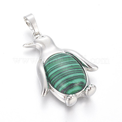 Синтетического малахита подвески&nbsp;G-L512-A20