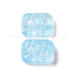 Perles de verre peintes par pulvérisation transparent&nbsp;GLAA-I050-08D