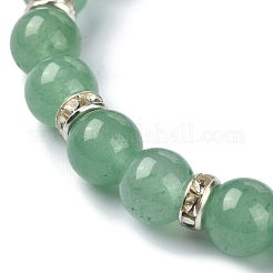 Эластичный браслет из круглых бусин из натуральных смешанных драгоценных камней&nbsp;BJEW-JB10028