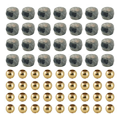 50 Stück natürliche Larvikitperlen&nbsp;G-TAD0001-13