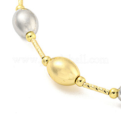 Ожерелья из латуни с бисером&nbsp;NJEW-P307-07P