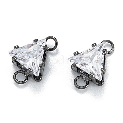 Maillons en laiton zircon cubique clair&nbsp;ZIRC-G170-08B