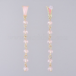 Гальваническое стекло болтается серьги&nbsp;EJEW-JE04017-04