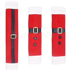 Frigorifero gorgecraft e coperture della maniglia della porta, per Natale, rosso, 380x70mm, 1 pc, 280x65mm, 2 pc, 3 pc / set