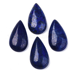 Lapis naturali cabochons Lazuli, lacrima, 28~29x15~17x6~9mm
