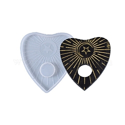 Planchette Silicone Molds, Resin Casting Pendant Molds, For UV Resin, Epoxy Resin Jewelry Making, White, 92x83x6mm, Inner Diameter: 90x80mm