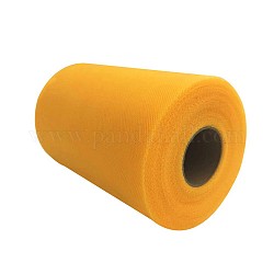 Deko-Mesh-Bänder, Tüllstoff, Tüllrollen-Spulengewebe für Rockherstellung, orange, 6 Zoll (15 cm), etwa 100 yards / Rolle (91.44 m / Rolle)