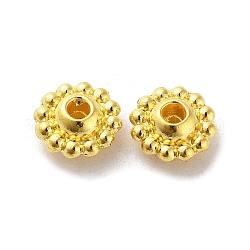 Perline in lega stile tibetano,  cadmio& piombo libero, fiore, oro, 9x4.5mm, Foro: 1.9 mm, circa 1000pcs/1000g
