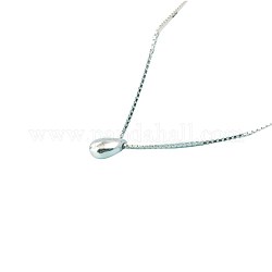 925 подвесные стерлингового серебра ожерелья, с коробкой цепей, слеза, платина