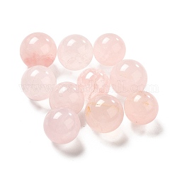 Natürlichen Rosenquarz Perlen, kein Loch / ungekratzt, Runde, 15.5~20 mm
