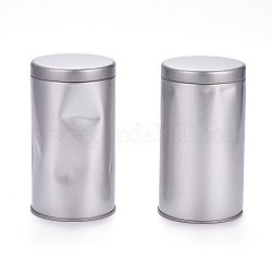(defekter Restpostenverkauf), Teedosenbehälter mit luftdichten Doppeldeckeln, kleine Küchenkanister, für Tee Kaffee Zucker Lagerung, matte silberne Farbe, 2-7/8x5-1/4 Zoll (7.3x13.2 cm)