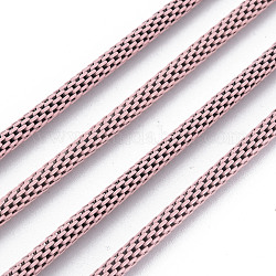 Окрашенные аэрозольной краской железные цепи для попкорна, пайки, розовые, 1190x3 мм