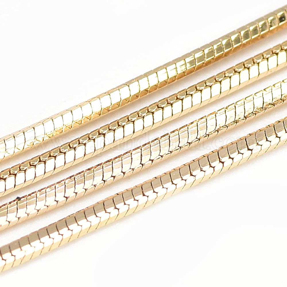 Wholesale Brass Snake Chains Necklace Making