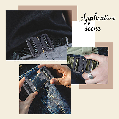 Side Release Buckles,heavy Duty Plastic Buckle Clips Snaps Backpack Belt  Replacement Buckle(4 Pcs, Black) Best Gift