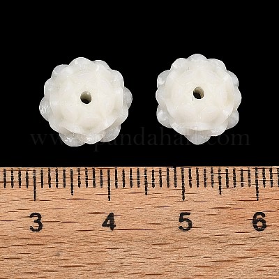 Резные бусины из синтетического коралла&nbsp;CORA-C004-02-1