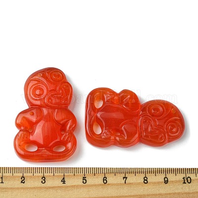 Большие подвески из окрашенного натурального селенита&nbsp;G-G113-01H-1