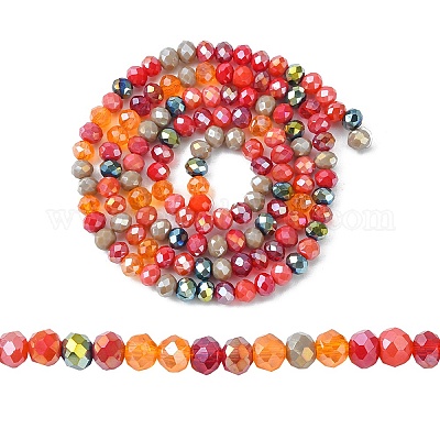 Стеклянные бусины с гальваническим покрытием &nbsp;EGLA-yw0002-C03-1