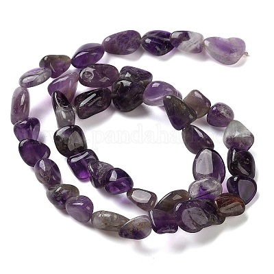 Natürlichen Amethyst Perlen Stränge&nbsp;G-C268-A05-8x10mm-1
