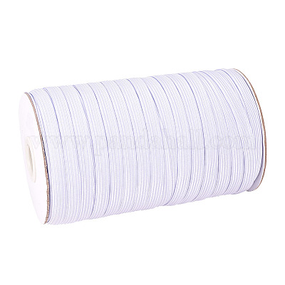 8mm White Color Sewing Elastic Band High Elastic Flat Rubber Band