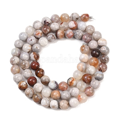 Натуральный мексиканский агат&nbsp;G-G345-B01-6mm-1