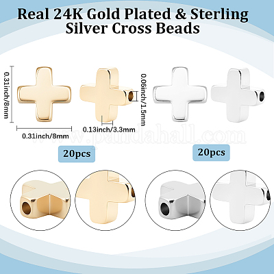 40шт 2 цвета латунные бусины&nbsp;KK-BBC0022-64-1