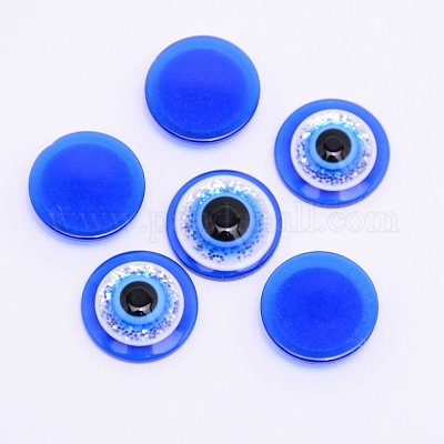 Transparente Flatback-Harz-Cabochons&nbsp;RESI-WH0009-76G-1