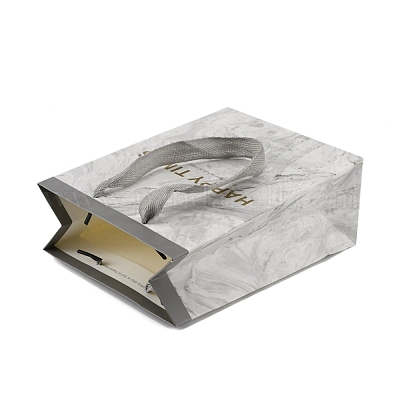 Подарочные пакеты из бумаги с мраморным узором ABAG-WH0043-03-1